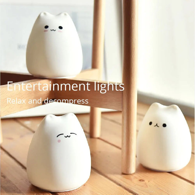 Lampara Led De Gato En Silicona