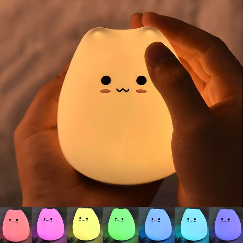Lampara Led De Gato En Silicona
