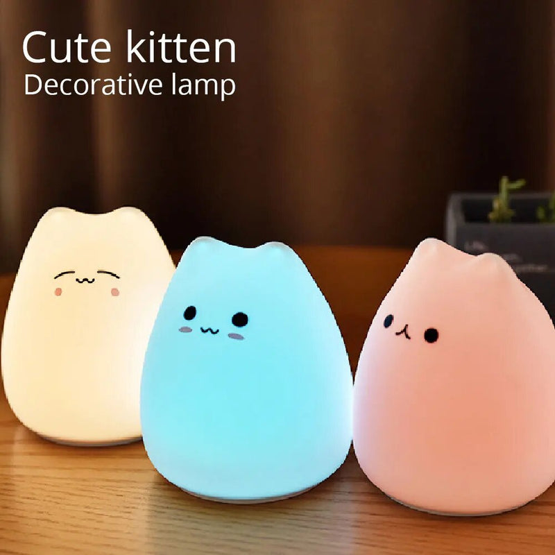 Lampara Led De Gato En Silicona